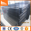 iron security gates modern popular size 2.4*2.1m balck welded and peg graft style fence panel
